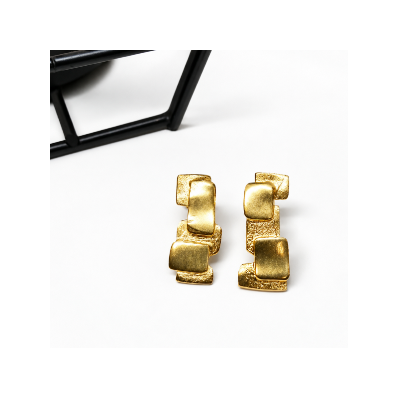 PENDIENTES TESSEL DORADOS