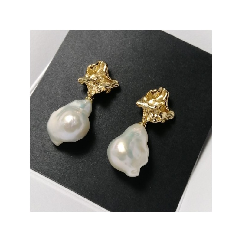 PENDIENTES NEO CON PERLA BARROCA