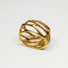 ANILLO VORONOI DORADO