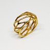 ANILLO VORONOI DORADO
