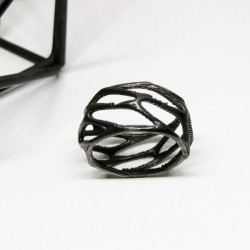 ANILLO VORONOI NEGRO