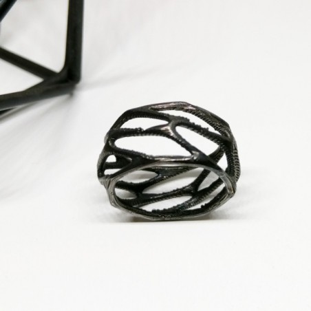 ANILLO VORONOI NEGRO