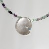 COLGANTE NENÚFAR CON FLUORITAS