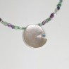 COLGANTE NENÚFAR CON FLUORITAS